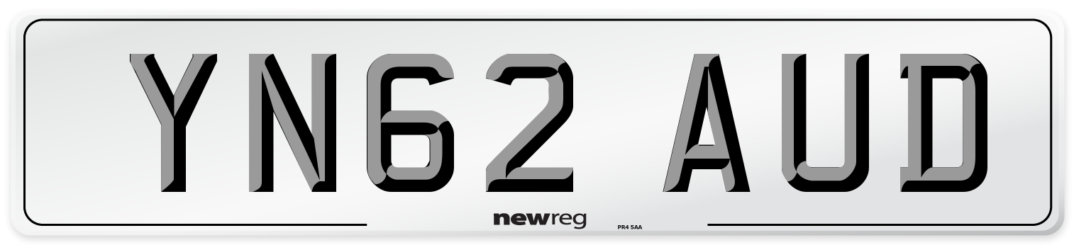YN62 AUD Number Plate from New Reg